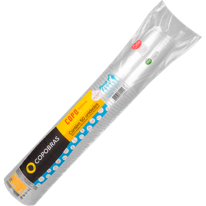 COPO DESCARTAVEL COPOBRAS 500ML 50UN TRANSPARENTE